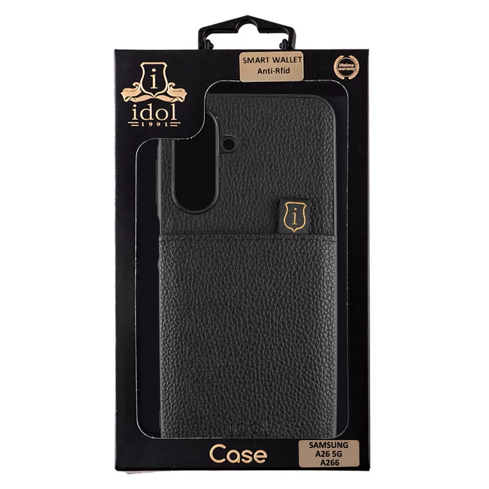 IDOL 1991 ΘΗΚΗ SAMSUNG A26 5G A266 6.64" ANTI-RFID LEATHER SMART WALLET CAMERA GUARD BLACK - Image 2
