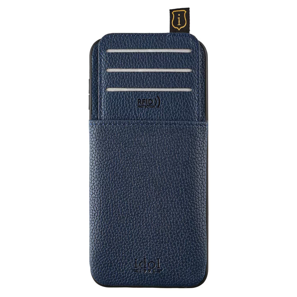 IDOL 1991 ΘΗΚΗ SAMSUNG S25 PLUS 5G S936 6.7" ANTI-RFID LEATHER SMART WALLET CAMERA GUARD BLUE - Image 3