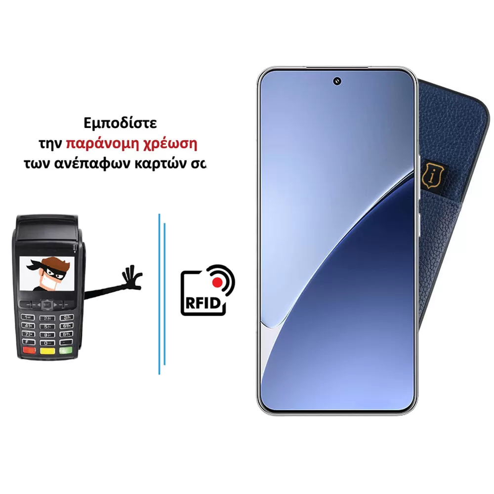 IDOL 1991 ΘΗΚΗ XIAOMI 15 PRO 5G 6.73" ANTI-RFID LEATHER SMART WALLET CAMERA GUARD BLUE - Image 4