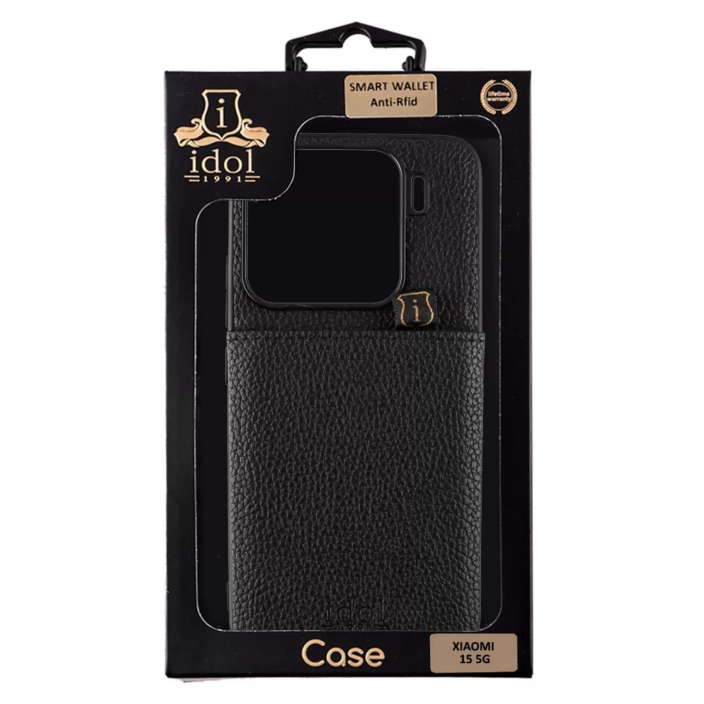 IDOL 1991 ΘΗΚΗ XIAOMI 15 5G 6.36" ANTI-RFID LEATHER SMART WALLET CAMERA GUARD BLACK - Image 2