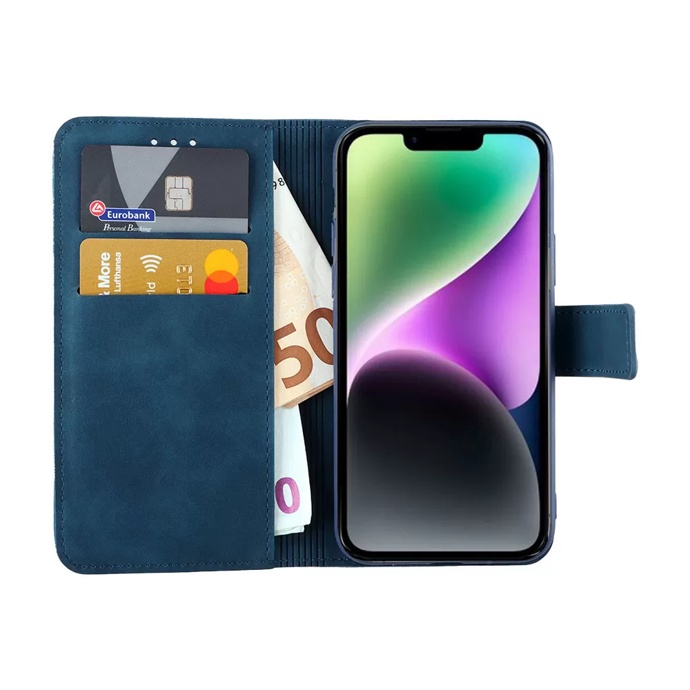 LIME ΘΗΚΗ IPHONE 16E 6.1" ESSENTIAL MAGNET BOOK STAND CLIP DARK BLUE - Image 5