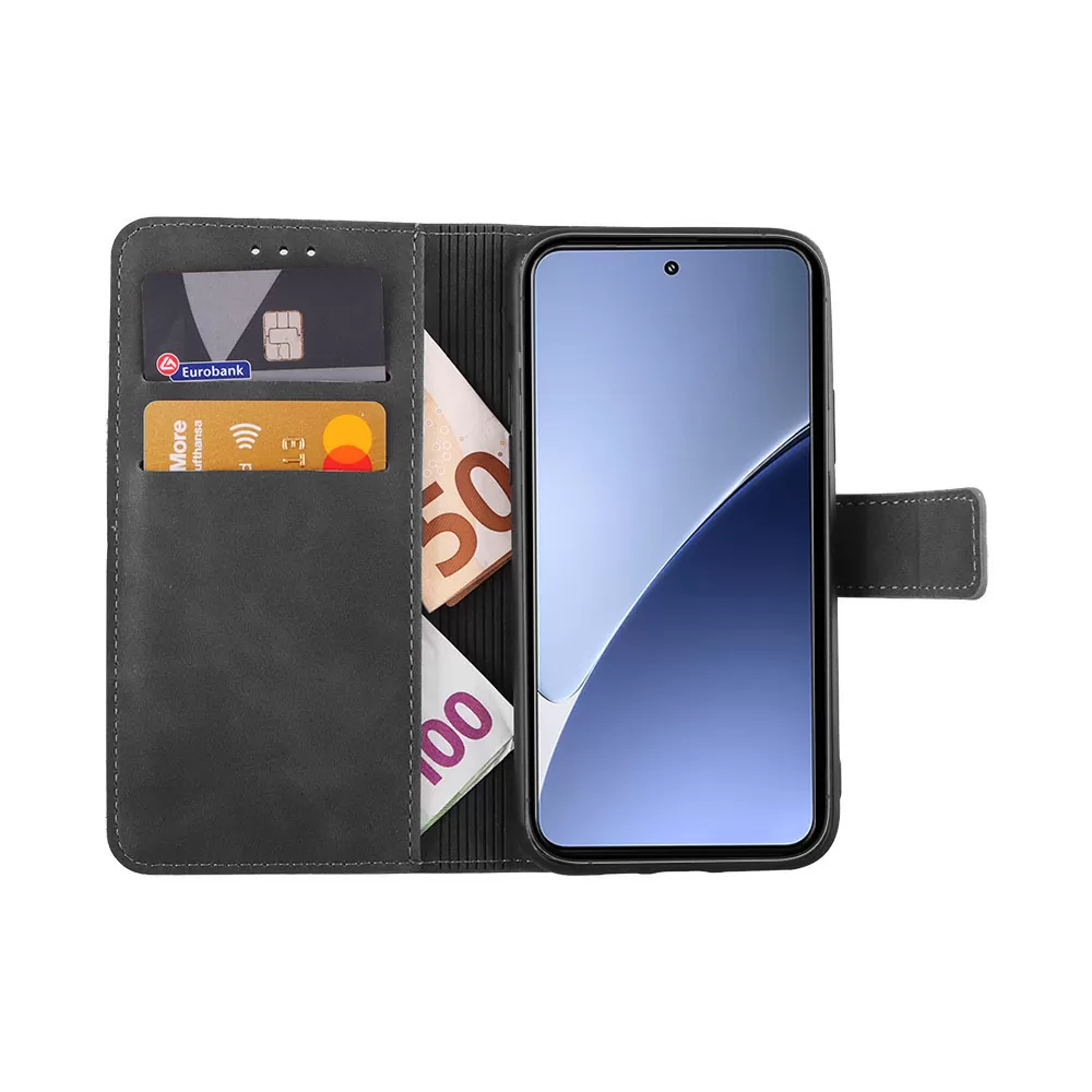 LIME ΘΗΚΗ XIAOMI 15 PRO 5G 6.73" ESSENTIAL MAGNET BOOK STAND CLIP GREY - Image 5