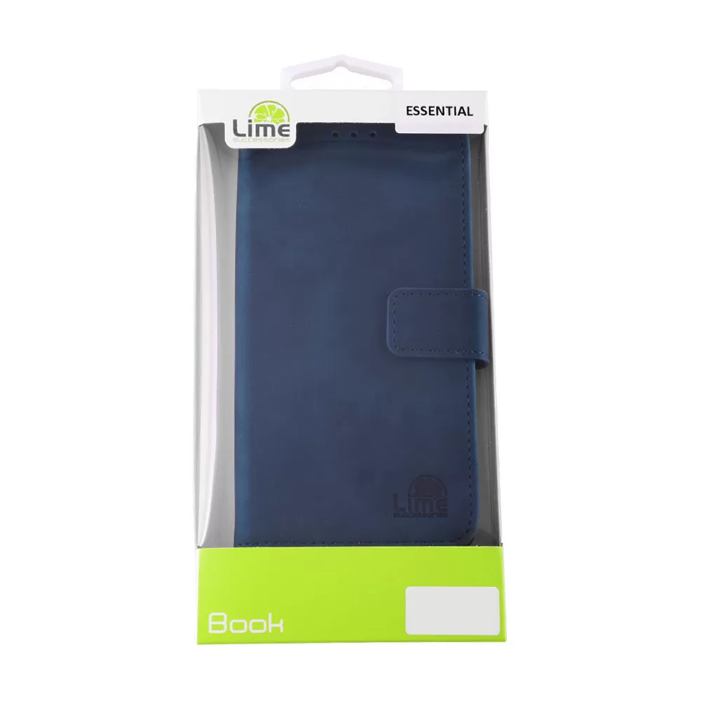 LIME ΘΗΚΗ SAMSUNG S25 PLUS 5G S936 6.7" ESSENTIAL MAGNET BOOK STAND CLIP DARK BLUE - Image 2