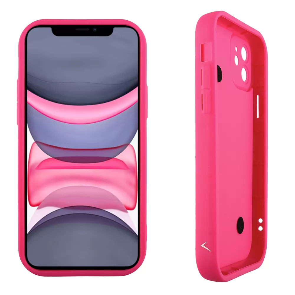 VOLTE-TEL ΘΗΚΗ IPHONE 11 6.1" SILICON TPU WITH STRAP FULL CAMERA PROTECTION PINK WITH PINK HEARTS - Image 4