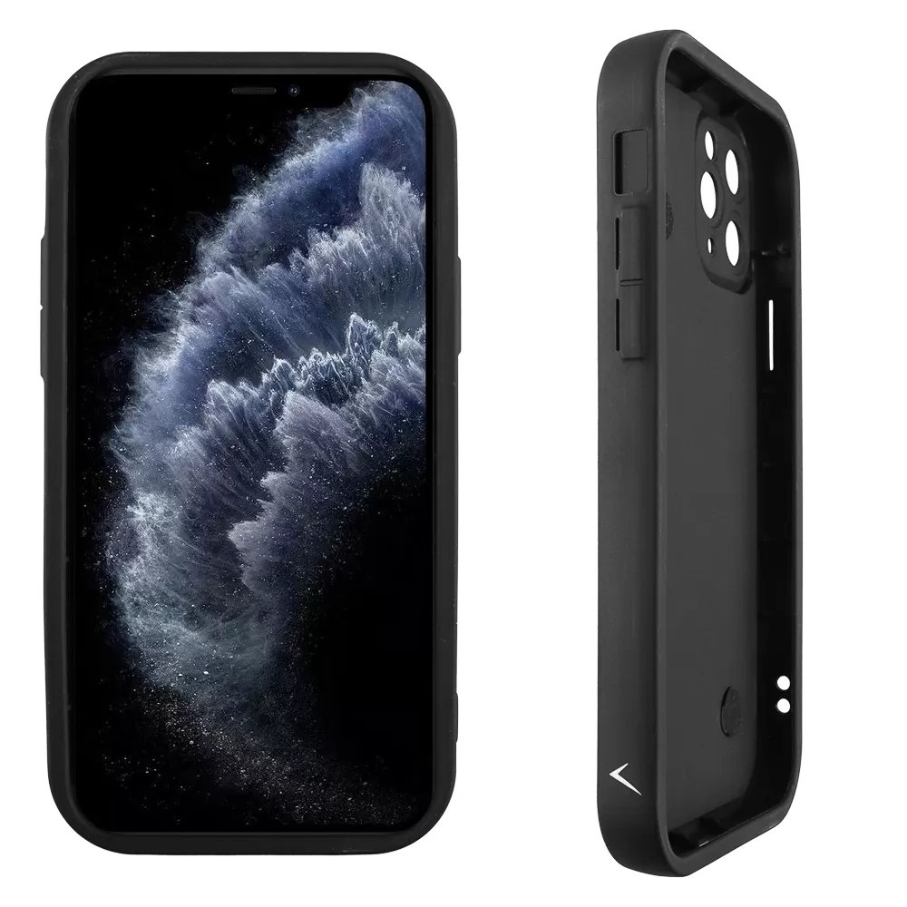 VOLTE-TEL ΘΗΚΗ IPHONE 11 PRO 5.8" SILICON TPU WITH STRAP FULL CAMERA PROTECTION BLACK WITH BLACK HEARTS - Image 4