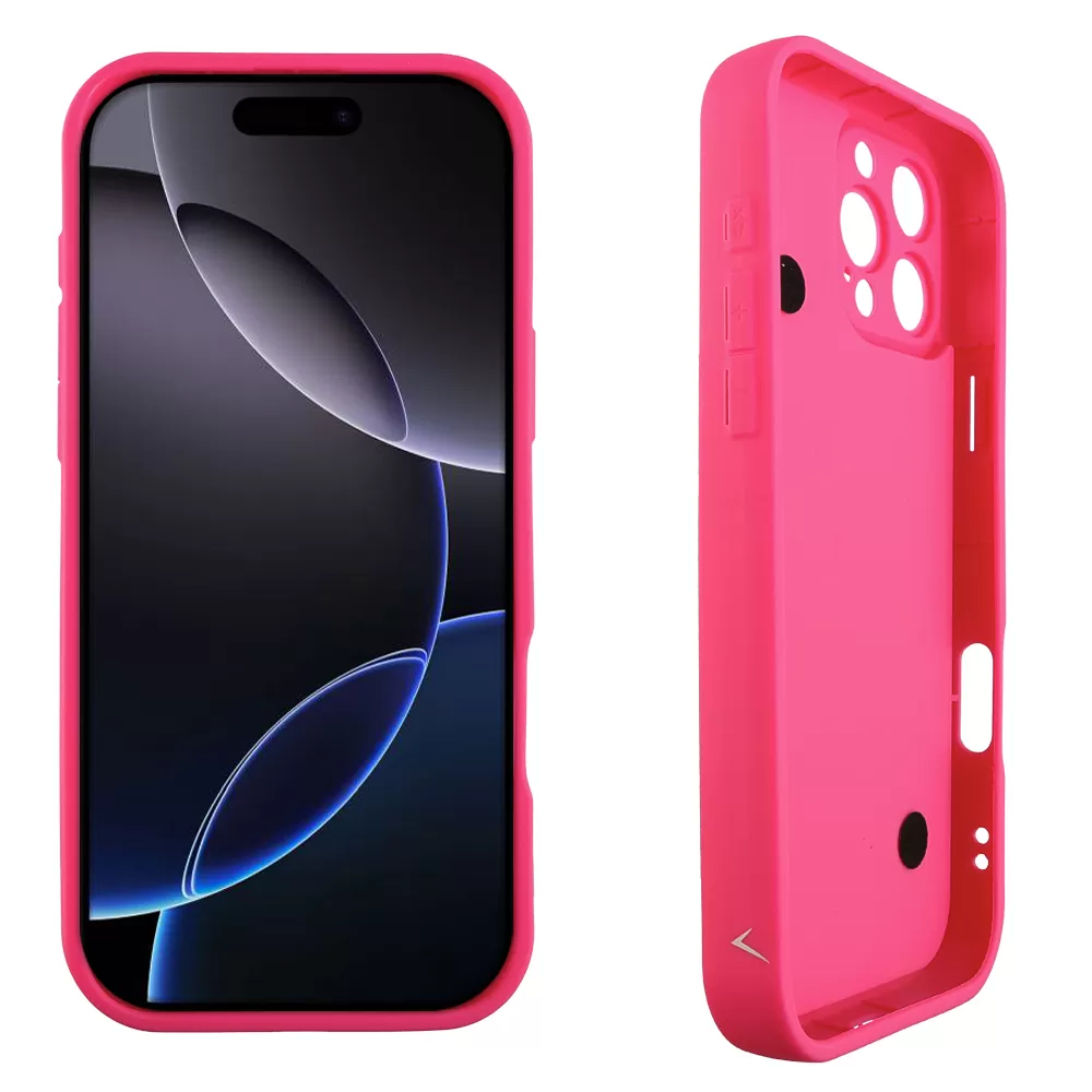 VOLTE-TEL ΘΗΚΗ IPHONE 16 PRO 6.3" SILICON TPU WITH STRAP FULL CAMERA PROTECTION PINK WITH PINK HEARTS - Image 4