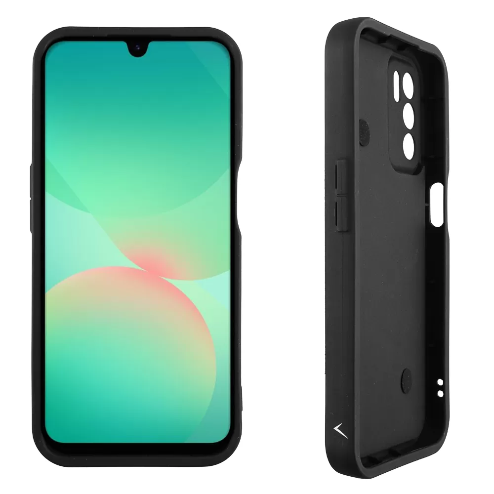 VOLTE-TEL ΘΗΚΗ SAMSUNG A16 4G A165/A16 5G A166 6.7" SILICON TPU WITH STRAP FULL CAMERA PROTECTION BLACK WITH BLACK HEARTS - Image 4