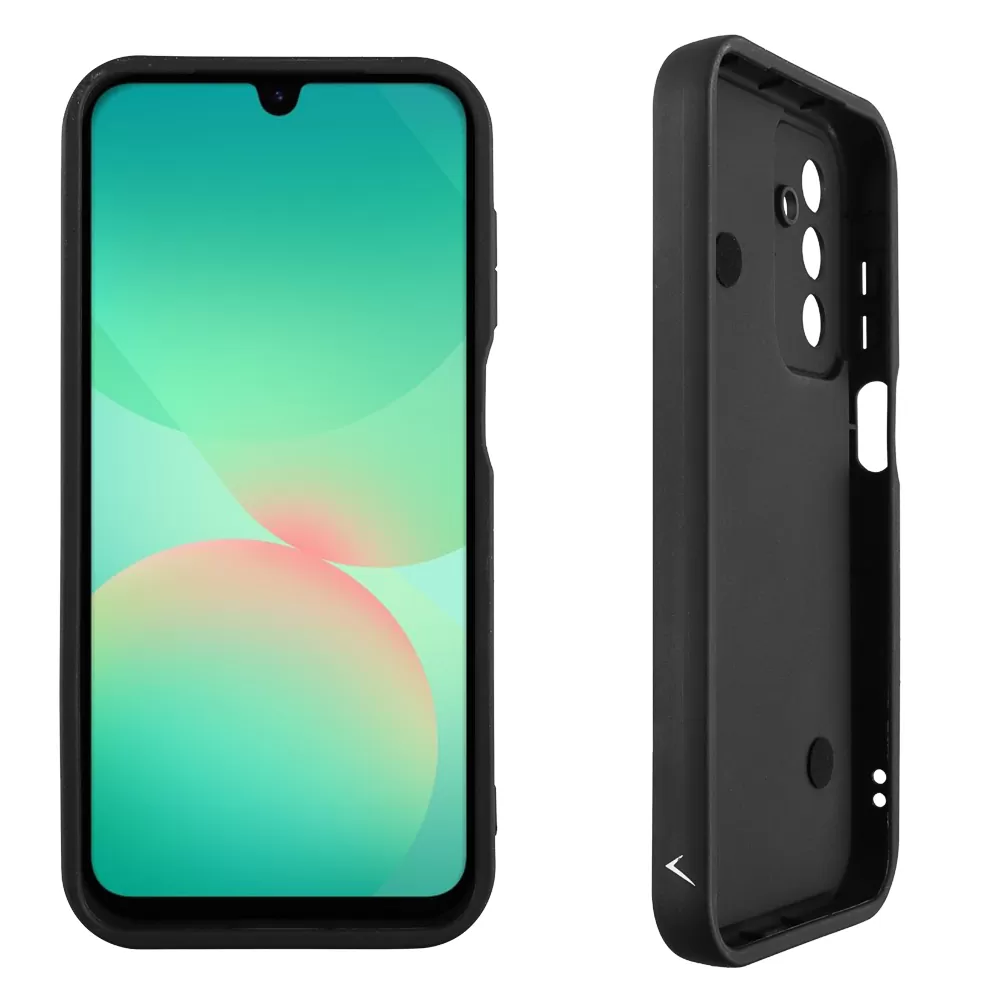 VOLTE-TEL ΘΗΚΗ SAMSUNG A26 5G A266 6.64" SILICON TPU WITH STRAP FULL CAMERA PROTECTION BLACK WITH BLACK HEARTS - Image 4
