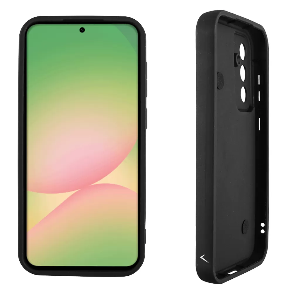 VOLTE-TEL ΘΗΚΗ SAMSUNG A56 5G A566 6.7" SILICON TPU WITH STRAP FULL CAMERA PROTECTION BLACK WITH BLACK HEARTS - Image 4