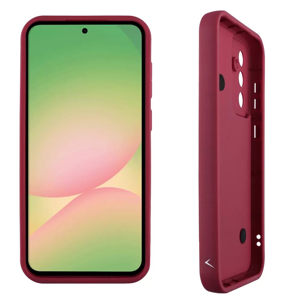 VOLTE-TEL ΘΗΚΗ SAMSUNG A56 5G A566 6.7" SILICON TPU WITH STRAP FULL CAMERA PROTECTION BURGUNDY WITH RED HEARTS - Image 4