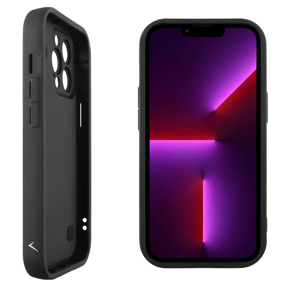 VOLTE-TEL ΘΗΚΗ IPHONE 13 PRO 6.1" SILICON TPU WITH STRAP FULL CAMERA PROTECTION BLACK WITH BLACK BUTTERFLIES - Image 4