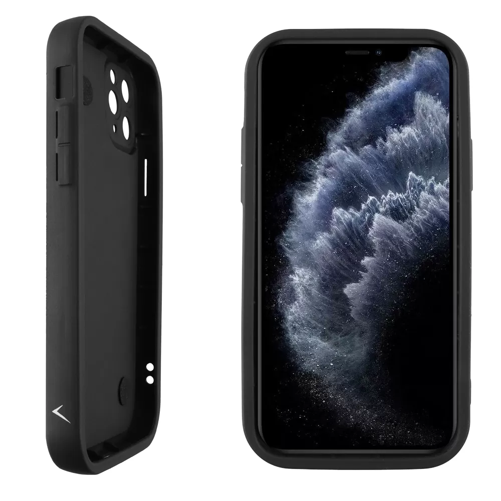 VOLTE-TEL ΘΗΚΗ IPHONE 11 PRO 5.8" SILICON TPU WITH STRAP FULL CAMERA PROTECTION BLACK WITH BLACK BUTTERFLIES - Image 4