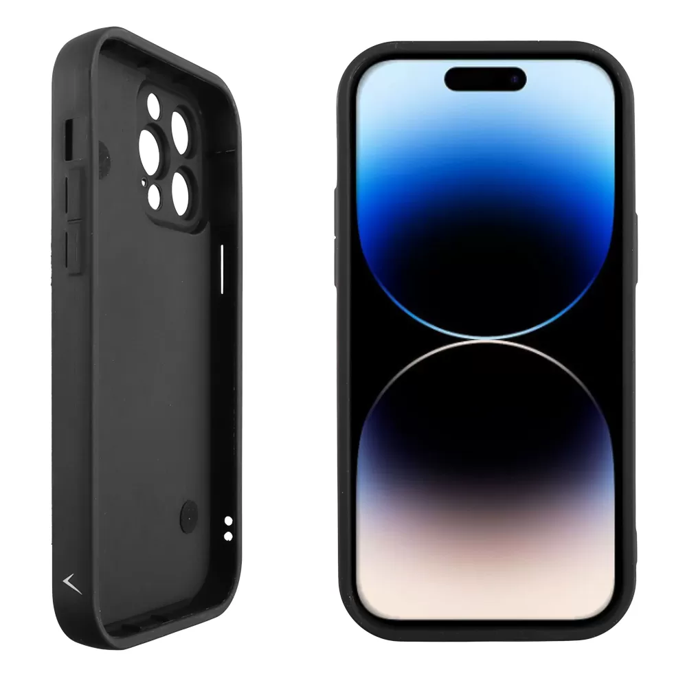 VOLTE-TEL ΘΗΚΗ IPHONE 14 PRO MAX 6.7" SILICON TPU WITH STRAP FULL CAMERA PROTECTION BLACK WITH BLACK BUTTERFLIES - Image 4