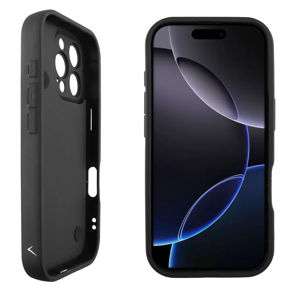 VOLTE-TEL ΘΗΚΗ IPHONE 16 PRO 6.3" SILICON TPU WITH STRAP FULL CAMERA PROTECTION BLACK WITH BLACK BUTTERFLIES - Image 4
