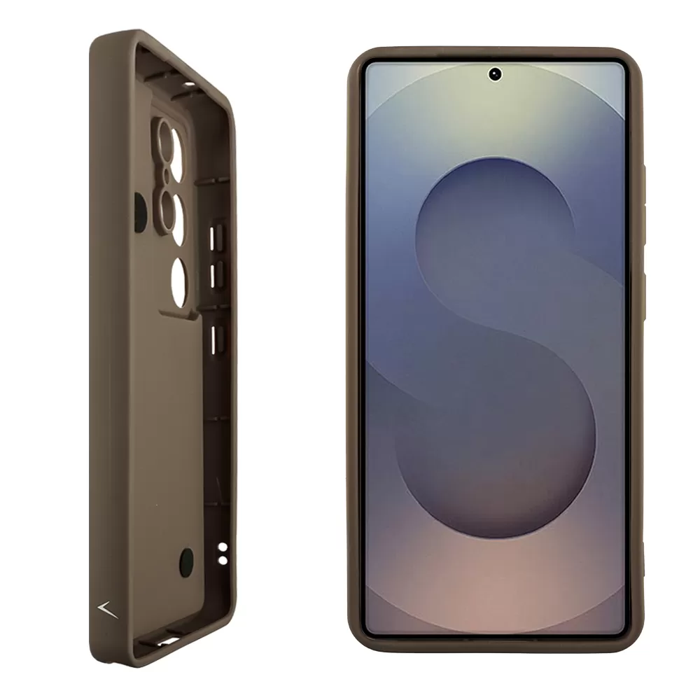 VOLTE-TEL ΘΗΚΗ SAMSUNG S25 ULTRA 5G S938 6.9" SILICON TPU WITH STRAP FULL CAMERA PROTECTION BROWN WITH WHITE BUTTERFLIES - Image 4