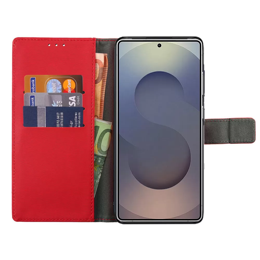 VOLTE-TEL ΘΗΚΗ SAMSUNG S25 ULTRA 5G S938 6.9" ALLURE MAGNET BOOK STAND CLIP RED - Image 6