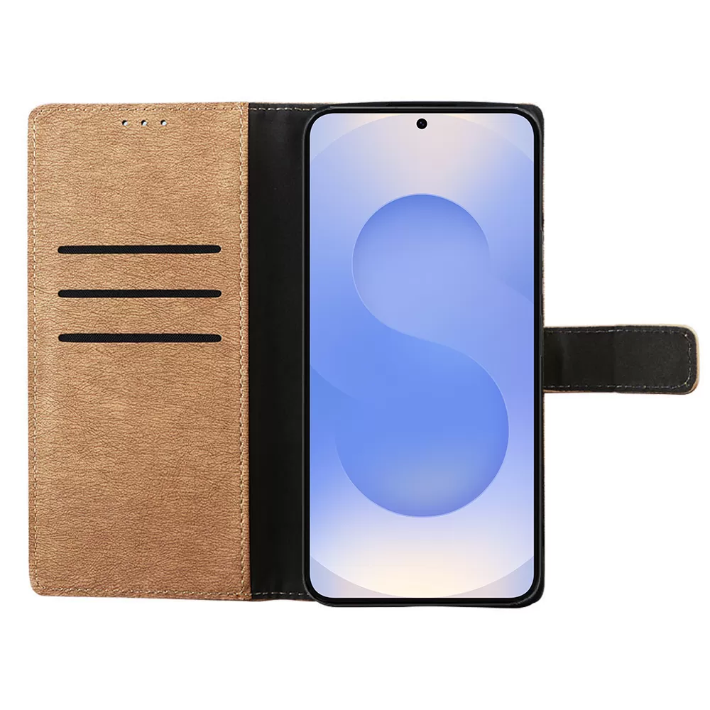 VOLTE-TEL ΘΗΚΗ SAMSUNG S25 5G S931 6.2" ALLURE MAGNET BOOK STAND CLIP GOLD - Image 6