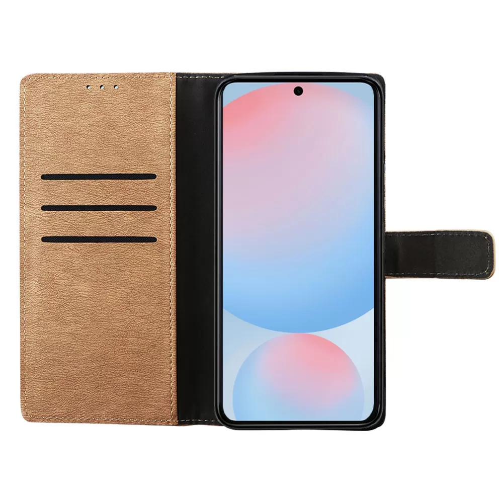VOLTE-TEL ΘΗΚΗ SAMSUNG A56 5G A566 6.7" ALLURE MAGNET BOOK STAND CLIP GOLD - Image 6