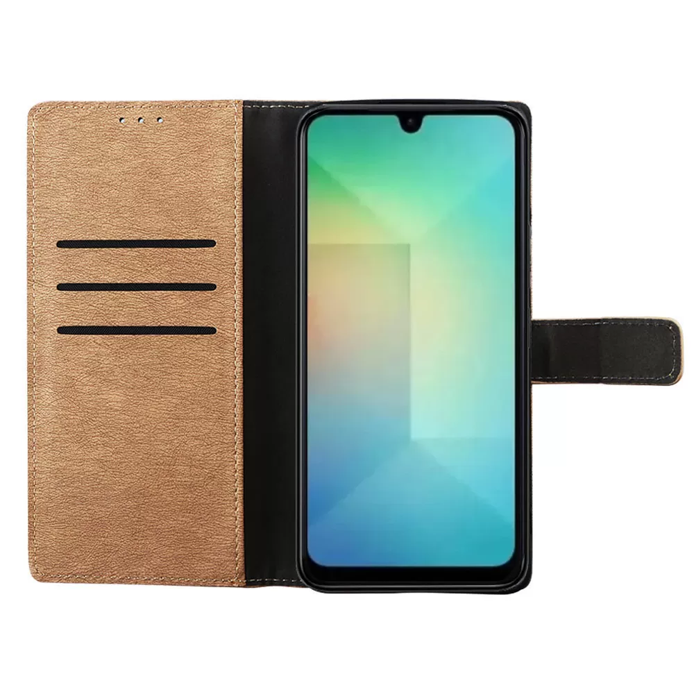 VOLTE-TEL ΘΗΚΗ SAMSUNG A26 5G A266 6.64" ALLURE MAGNET BOOK STAND CLIP GOLD - Image 6