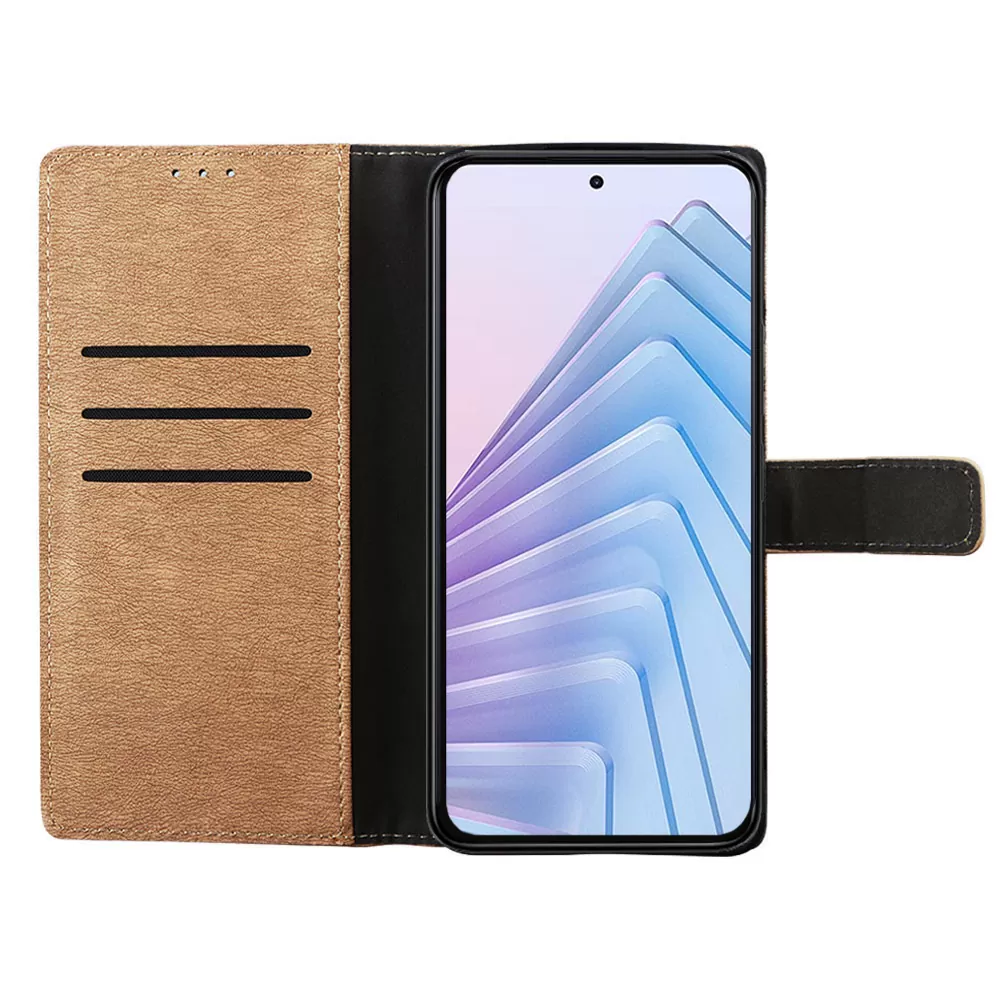 VOLTE-TEL ΘΗΚΗ XIAOMI REDMI NOTE 14 5G 6.67" ALLURE MAGNET BOOK STAND CLIP GOLD - Image 6