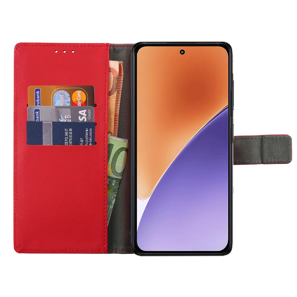VOLTE-TEL ΘΗΚΗ XIAOMI 15 5G 6.36" ALLURE MAGNET BOOK STAND CLIP RED - Image 6