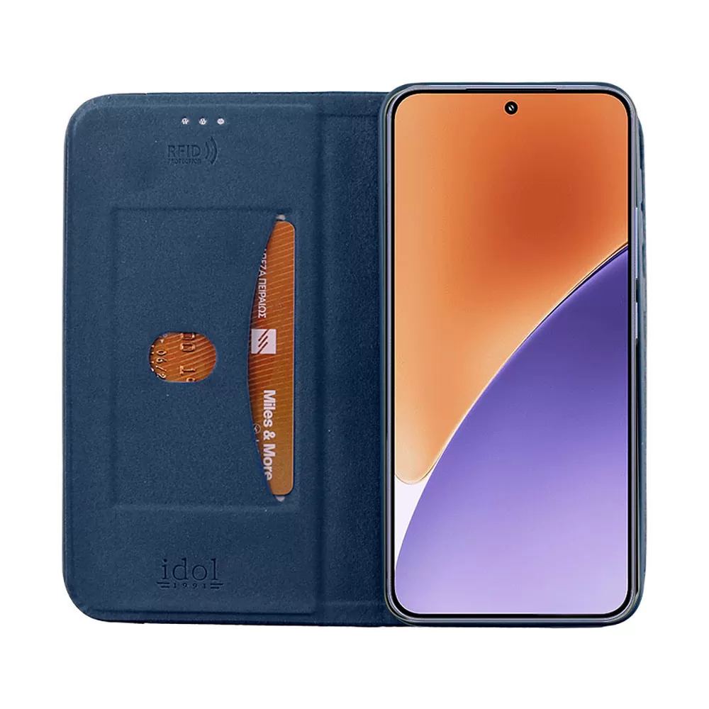 IDOL 1991 ΘΗΚΗ XIAOMI 15 5G 6.36" ELITE ANTI-RFID BOOK STAND BLUE - Image 7