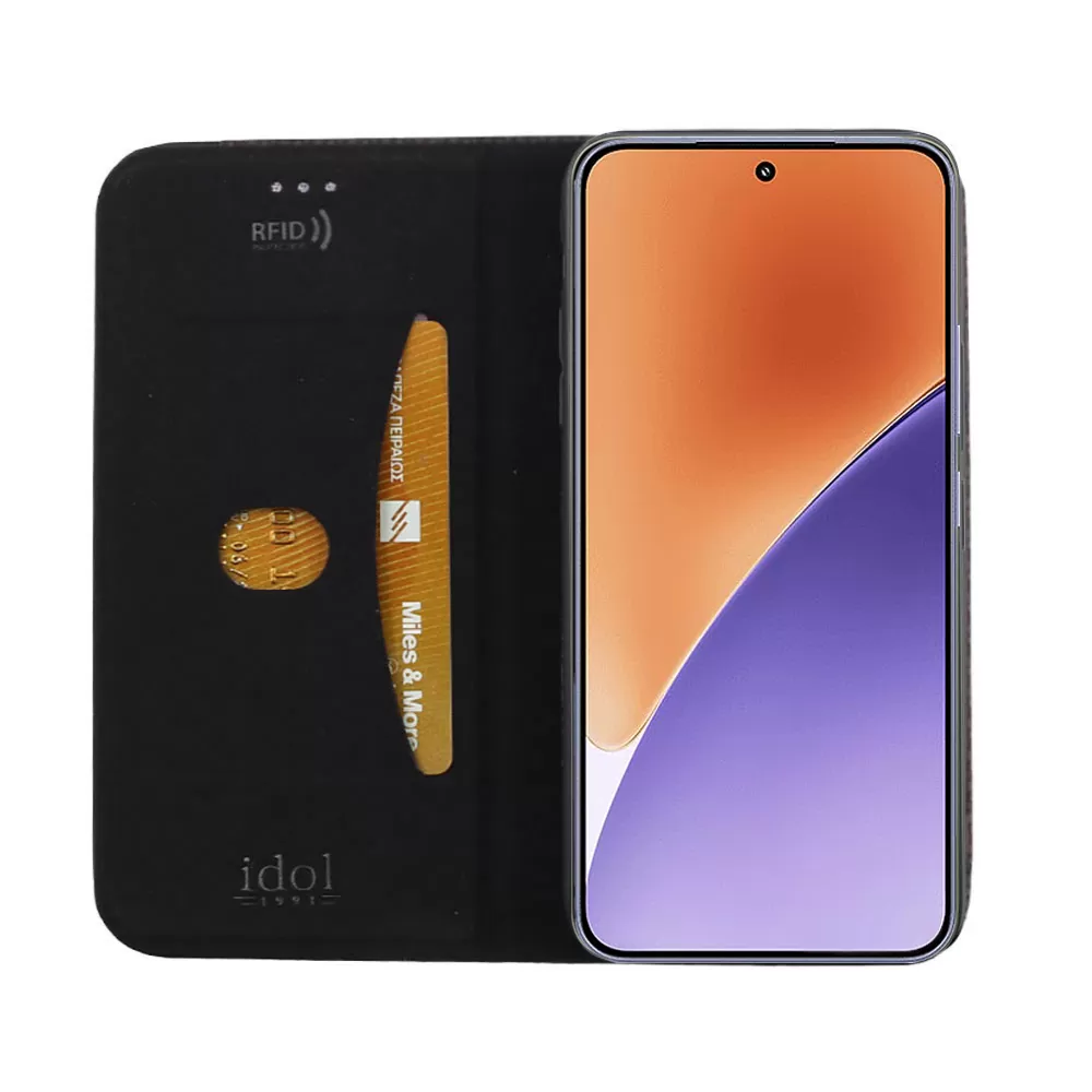 IDOL 1991 ΘΗΚΗ XIAOMI 15 5G 6.36" ELITE ANTI-RFID BOOK STAND BLACK - Image 7
