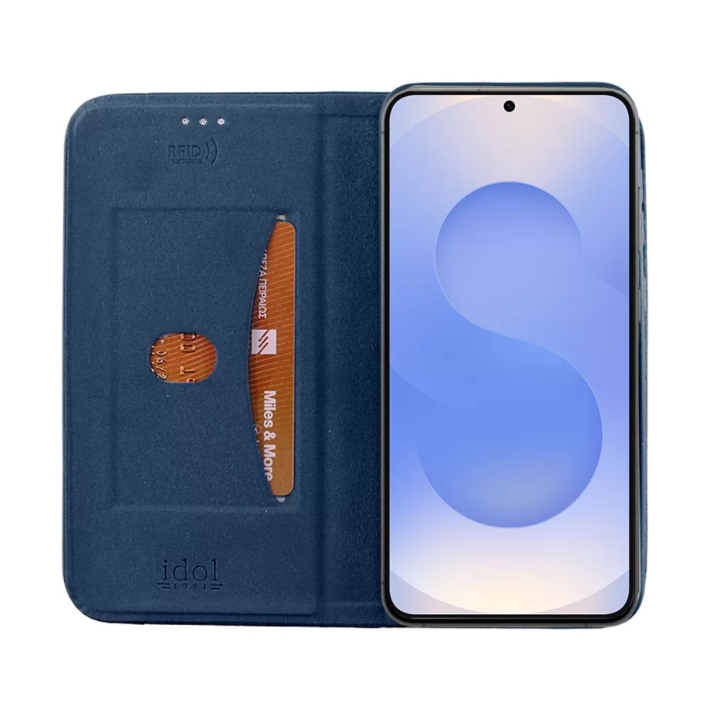 IDOL 1991 ΘΗΚΗ SAMSUNG S25 5G S931 6.2" ELITE ANTI-RFID BOOK STAND BLUE - Image 7