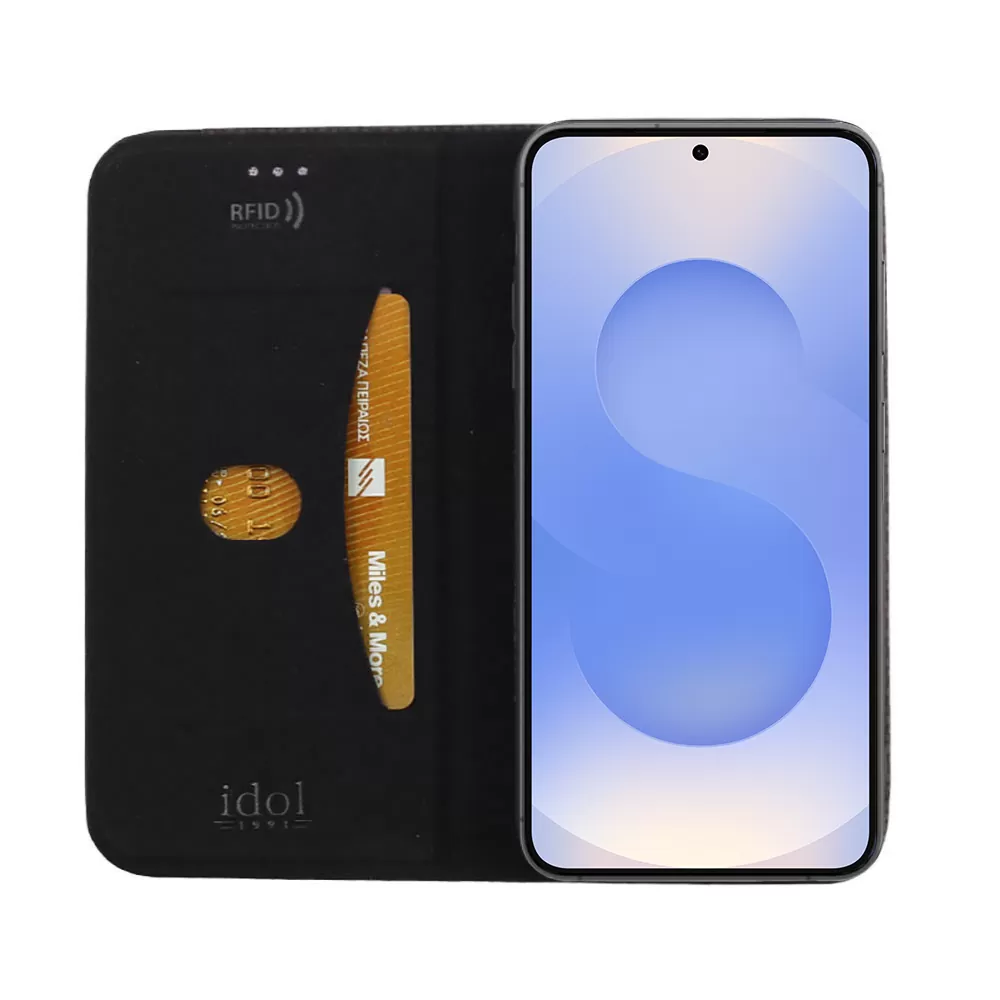 IDOL 1991 ΘΗΚΗ SAMSUNG S25 5G S931 6.2" ELITE ANTI-RFID BOOK STAND BLACK - Image 7