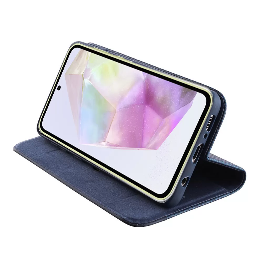 IDOL 1991 ΘΗΚΗ SAMSUNG A36 5G A366 6.7" ELITE ANTI-RFID BOOK STAND BLUE - Image 4