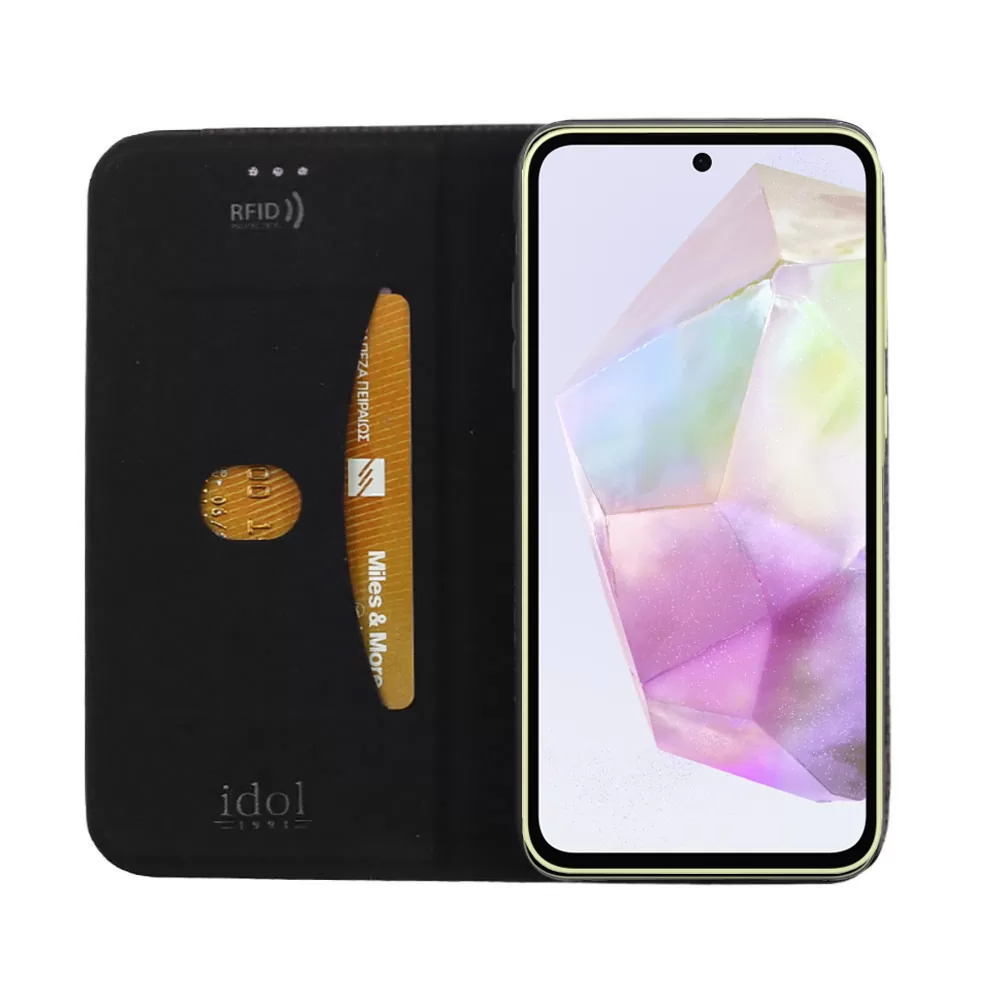 IDOL 1991 ΘΗΚΗ SAMSUNG A36 5G A366 6.7" ELITE ANTI-RFID BOOK STAND BLACK - Image 7