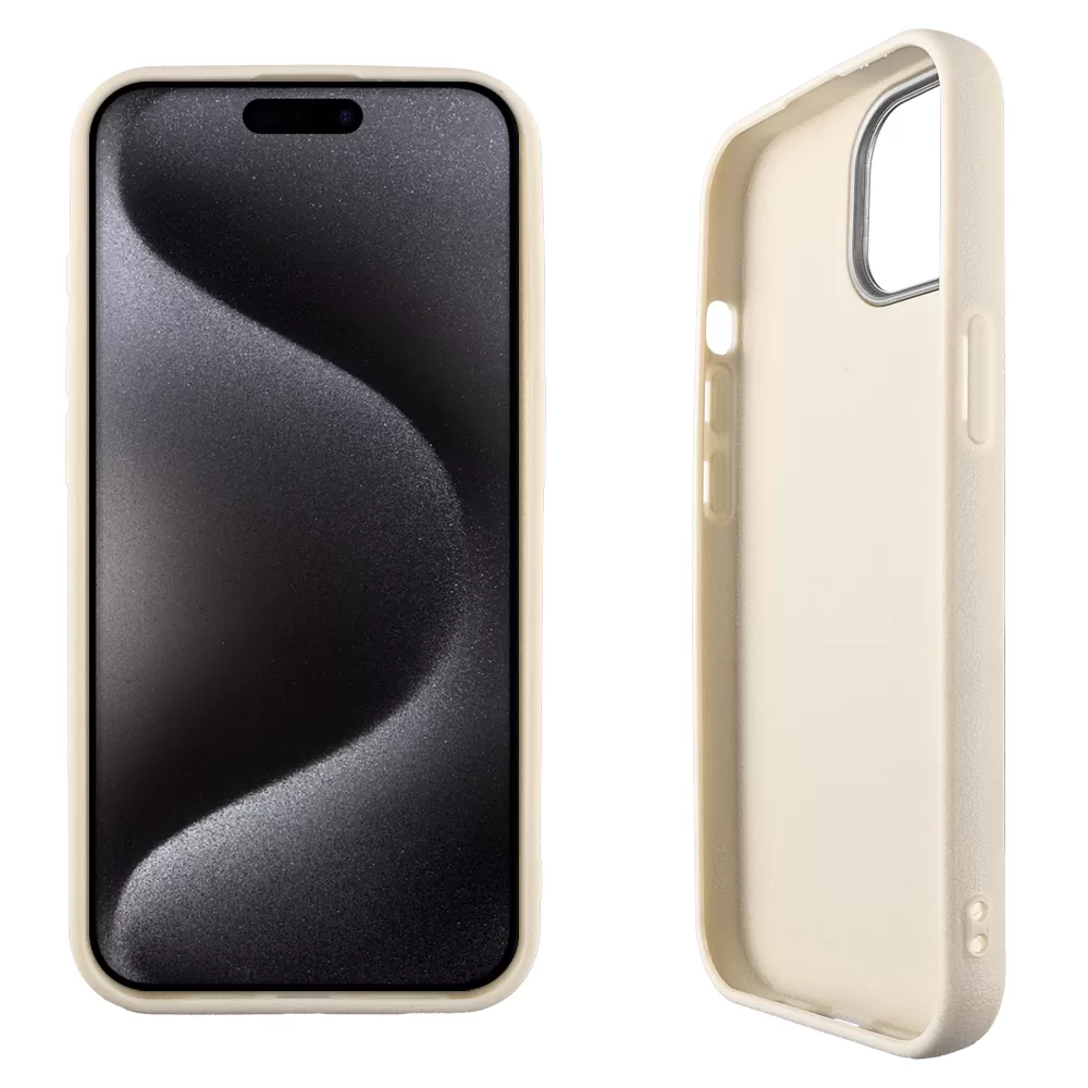 LIME ΘΗΚΗ IPHONE 15 PRO 6.1" FLEXISNAP TPU CAMERA GUARD OFF WHITE - Image 4