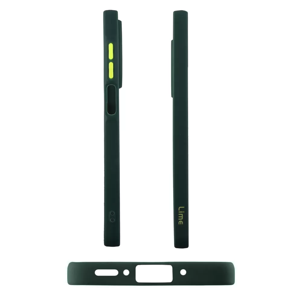 LIME ΘΗΚΗ SAMSUNG A26 5G A266 6.64" HARDSHELL FUSION FULL CAMERA PROTECTION GREEN WITH YELLOW KEYS - Image 5