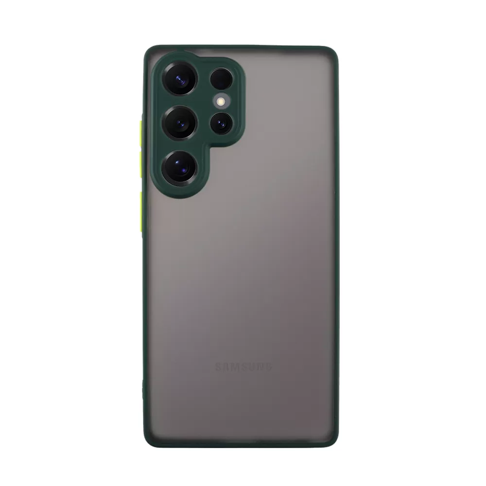 LIME ΘΗΚΗ SAMSUNG S25 ULTRA 5G S938 6.9" HARDSHELL FUSION FULL CAMERA PROTECTION GREEN WITH YELLOW KEYS - Image 6