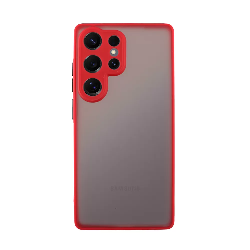 LIME ΘΗΚΗ SAMSUNG S25 ULTRA 5G S938 6.9" HARDSHELL FUSION FULL CAMERA PROTECTION RED WITH BLACK KEYS - Image 6