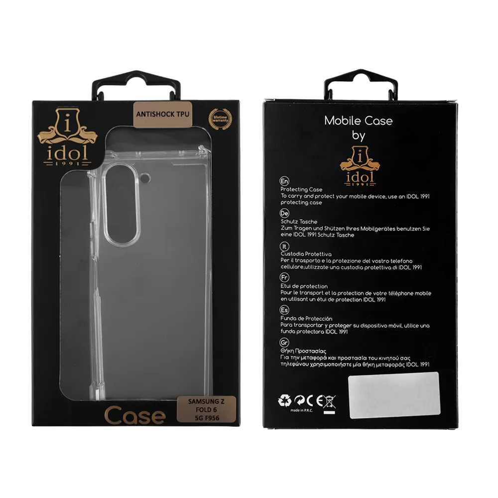 IDOL 1991 ΘΗΚΗ SAMSUNG Z FOLD 6 5G F956 7.6" ANTISHOCK AIR TPU WITH METAL BOND CAMERA GUARD ΔΙΑΦΑΝΗ - Image 2