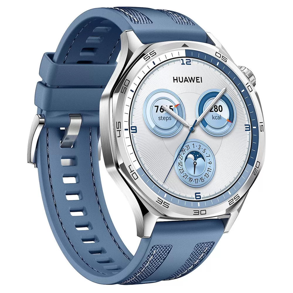 SMART WATCH HUAWEI GT 5 46MM 1.43" 55020DKH ΑΔΙΑΒΡΟΧΟ (BLUE WOVEN STRAP) GR - Image 5