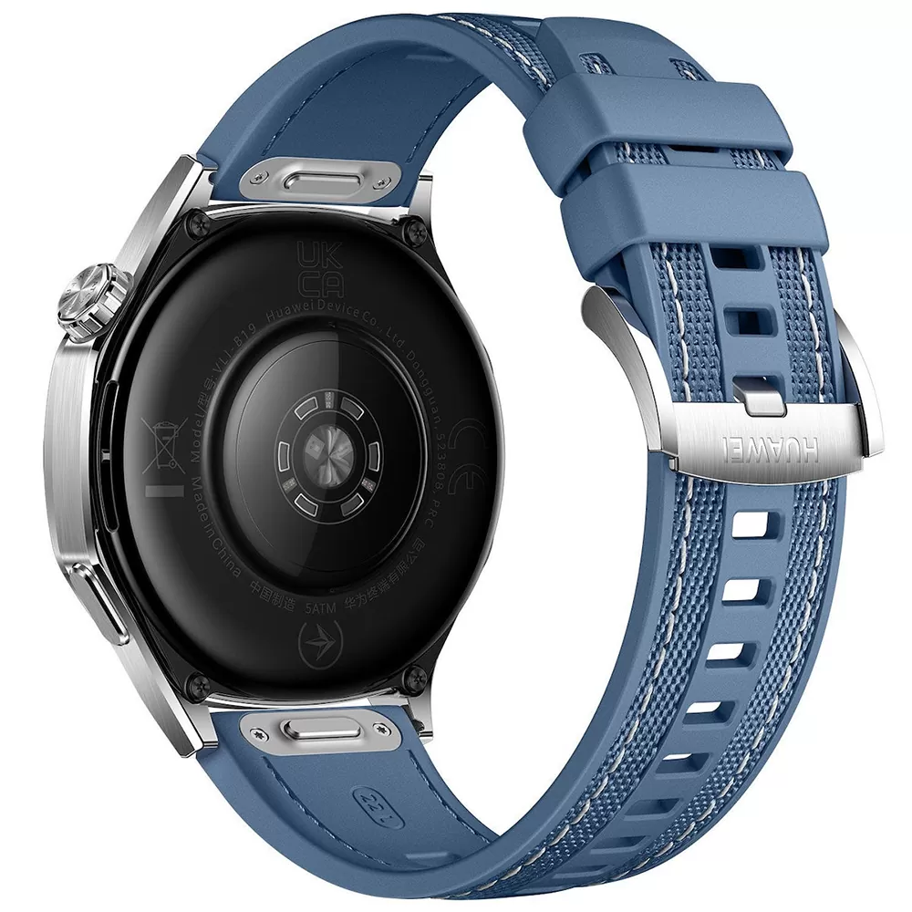 SMART WATCH HUAWEI GT 5 46MM 1.43" 55020DKH ΑΔΙΑΒΡΟΧΟ (BLUE WOVEN STRAP) GR - Image 2