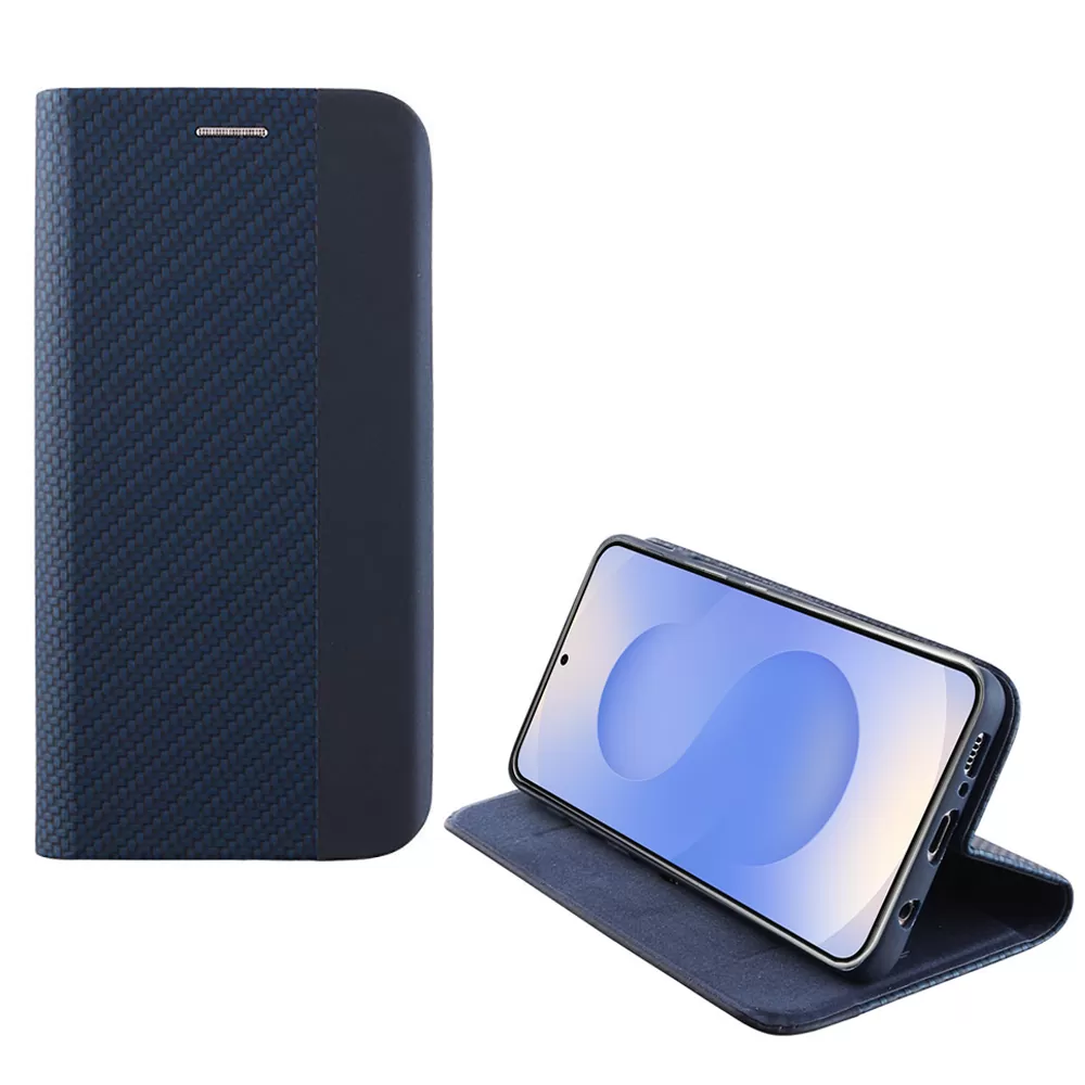 IDOL 1991 ΘΗΚΗ SAMSUNG S25 5G S931 6.2" ELITE ANTI-RFID BOOK STAND BLUE