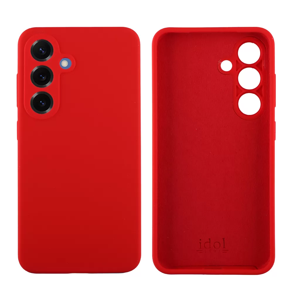 IDOL 1991 ΘΗΚΗ SAMSUNG S25 5G S931 6.2" VELVET ELITE TPU 4 SIDE FULL CAMERA PROTECTION RED