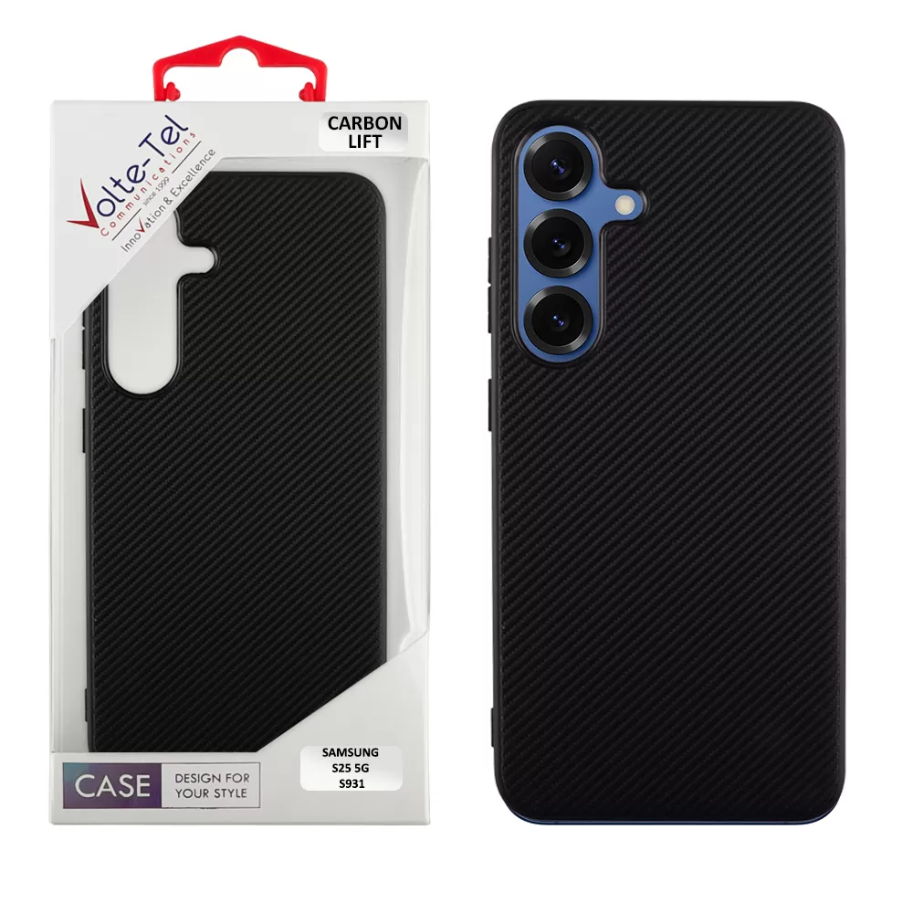 VOLTE-TEL ΘΗΚΗ SAMSUNG S25 5G S931 6.2" CARBON LIFT CAMERA GUARD BLACK