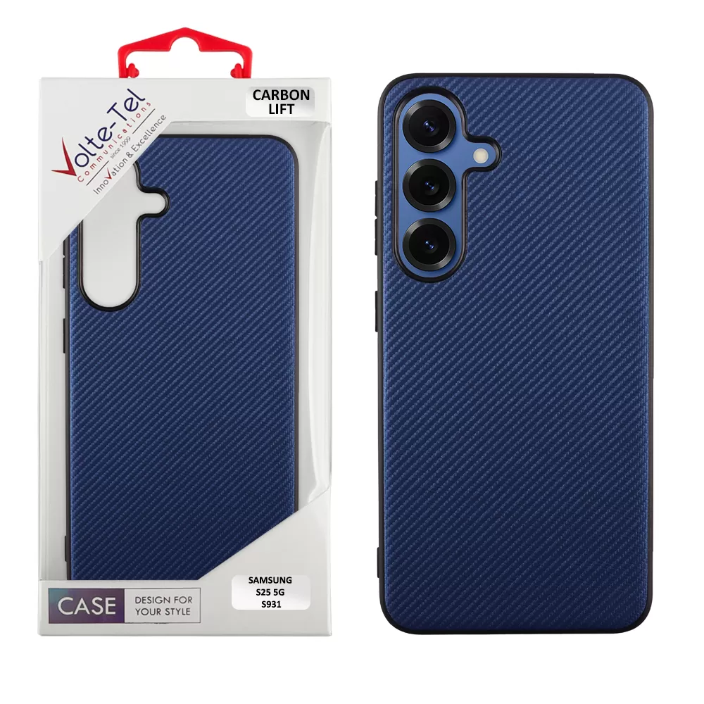 VOLTE-TEL ΘΗΚΗ SAMSUNG S25 5G S931 6.2" CARBON LIFT CAMERA GUARD BLUE