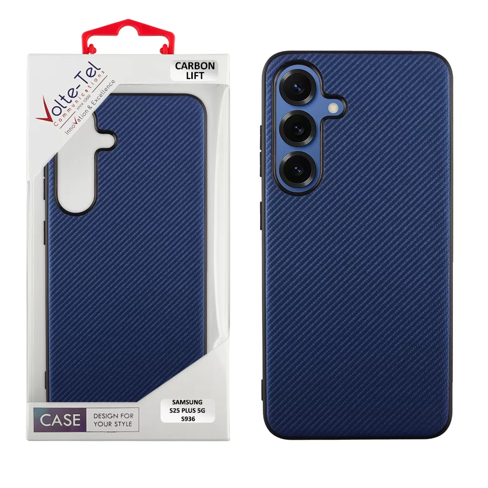 VOLTE-TEL ΘΗΚΗ SAMSUNG S25 PLUS 5G S936 6.7" CARBON LIFT CAMERA GUARD BLUE
