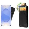 IDOL 1991 ΘΗΚΗ SAMSUNG S25 5G S931 6.2" ANTI-RFID LEATHER SMART WALLET CAMERA GUARD BLACK