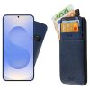 IDOL 1991 ΘΗΚΗ SAMSUNG S25 5G S931 6.2" ANTI-RFID LEATHER SMART WALLET CAMERA GUARD BLUE