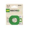 GP ΜΠΑΤΑΡΙΕΣ ΕΠΑΝΑΦΟΡΤΙΖΟΜΕΝΕΣ AA/R6 1.2V 2600mAh NIMH RECYKO READY TO USE 2/BLISTER