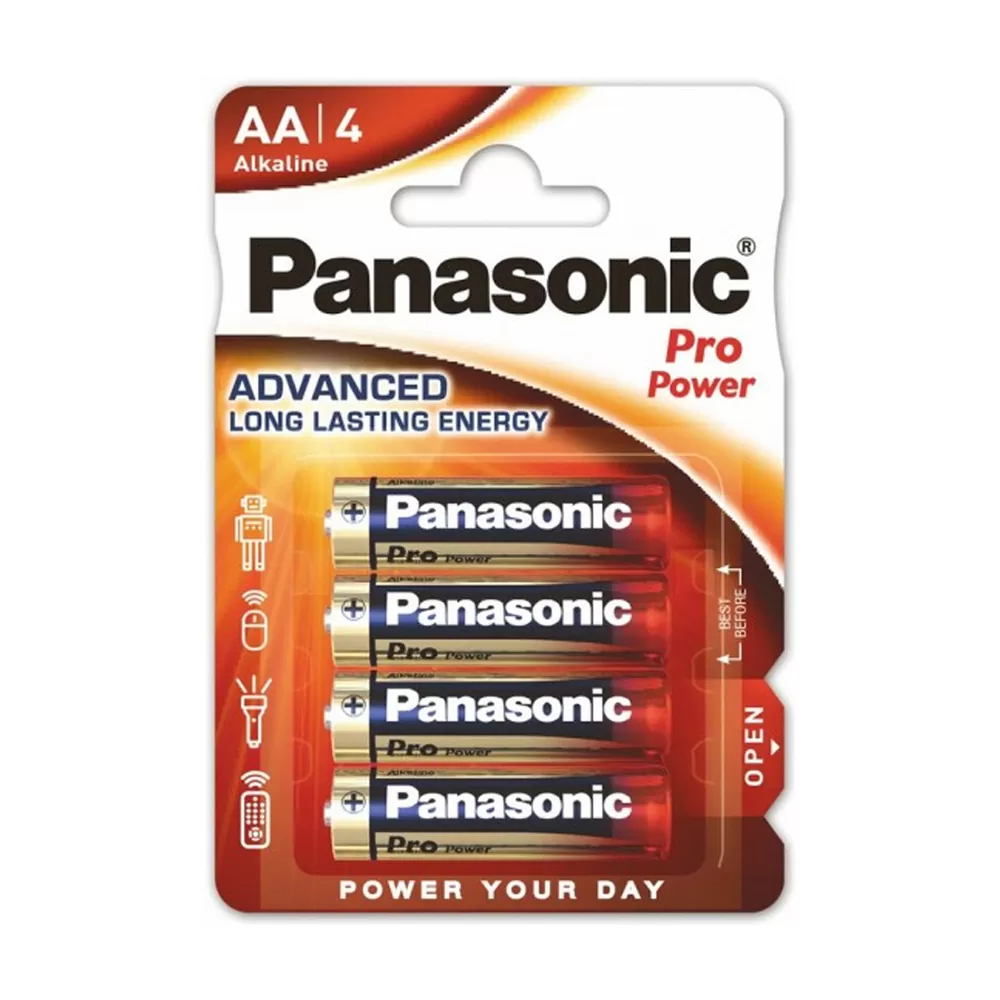 PANASONIC ΜΠΑΤΑΡΙΕΣ ΑΛΚΑΛΙΚΕΣ AA LR06 1.5V ALKALINE PRO POWER 4/BLISTER