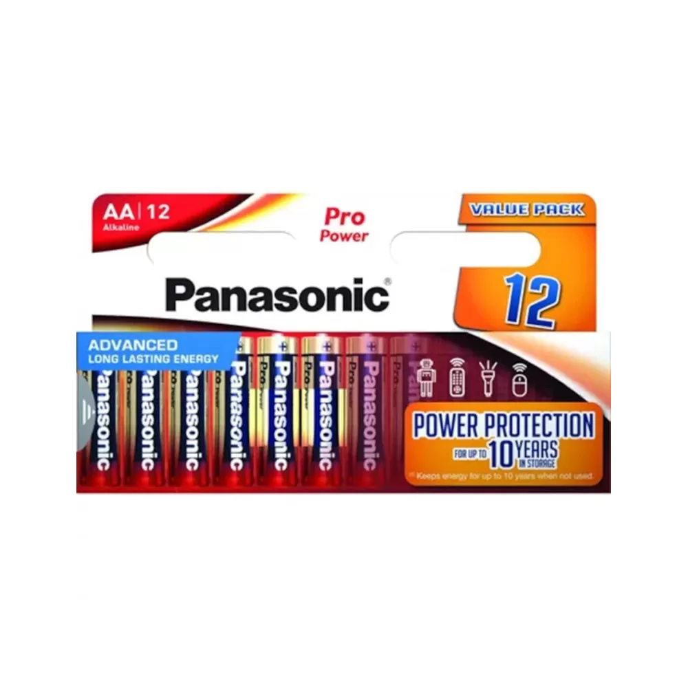 PANASONIC ΜΠΑΤΑΡΙΕΣ ΑΛΚΑΛΙΚΕΣ AA LR06 1.5V ALKALINE PRO POWER 12/BLISTER