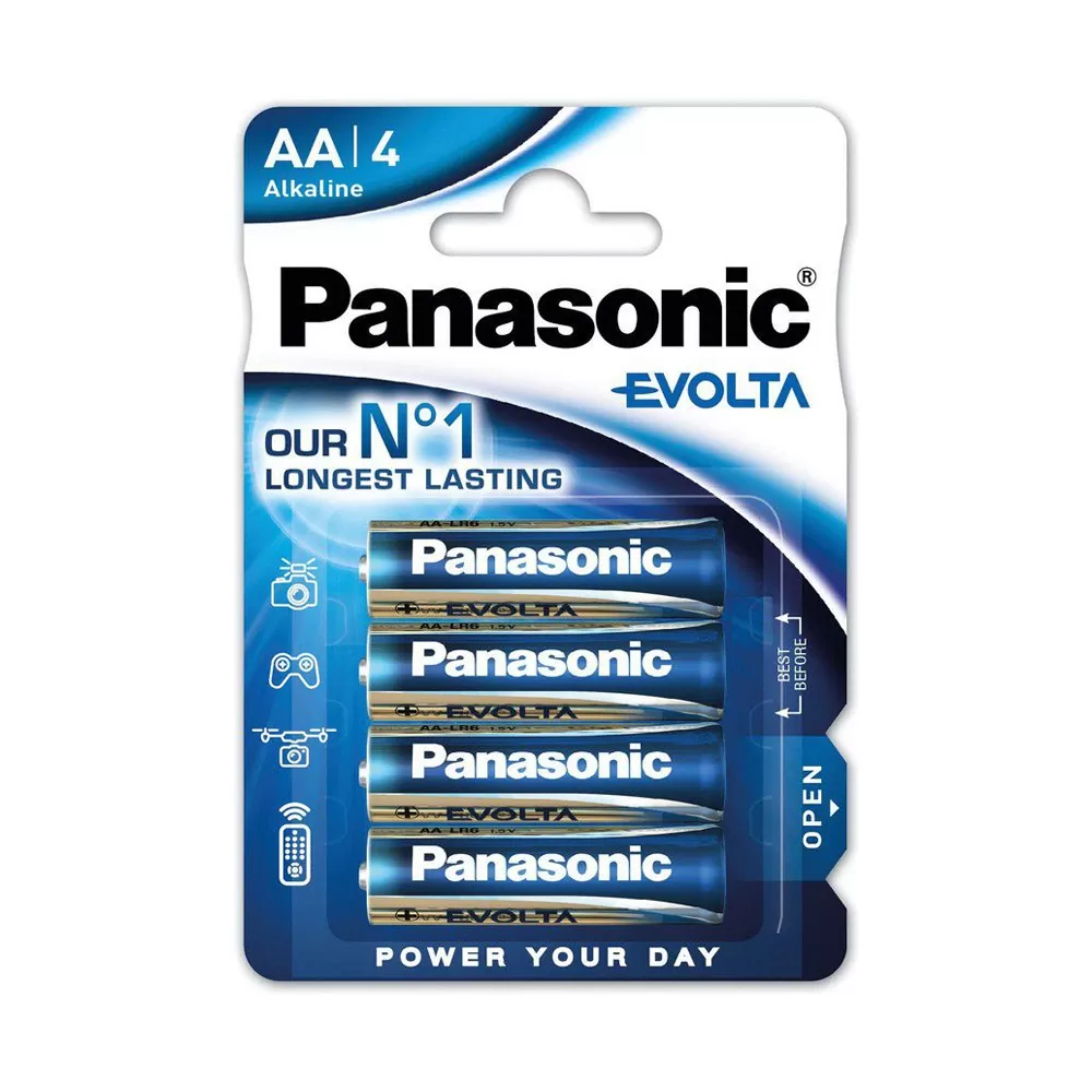 PANASONIC ΜΠΑΤΑΡΙΕΣ ΑΛΚΑΛΙΚΕΣ AA LR06 1.5V ALKALINE EVOLTA 4/BLISTER