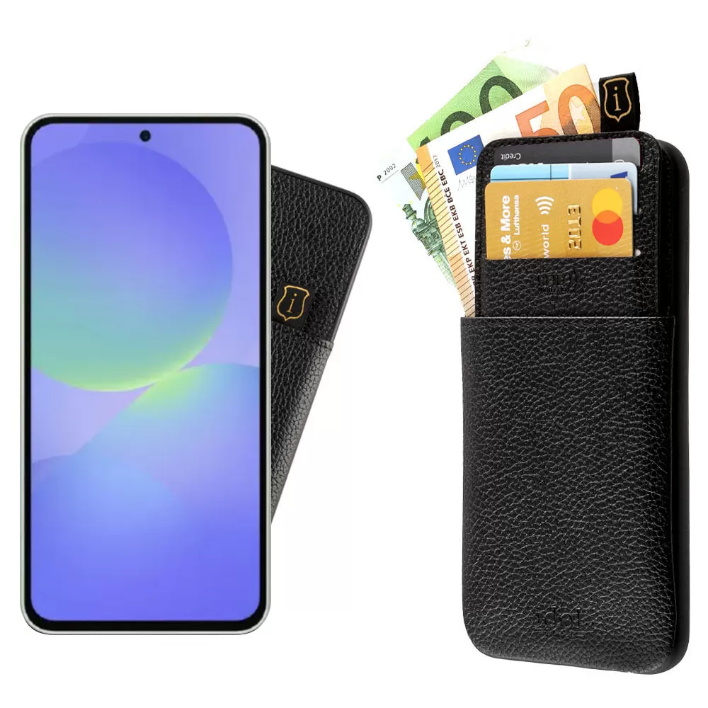 IDOL 1991 ΘΗΚΗ SAMSUNG A36 5G A366 6.7" ANTI-RFID LEATHER SMART WALLET CAMERA GUARD BLACK